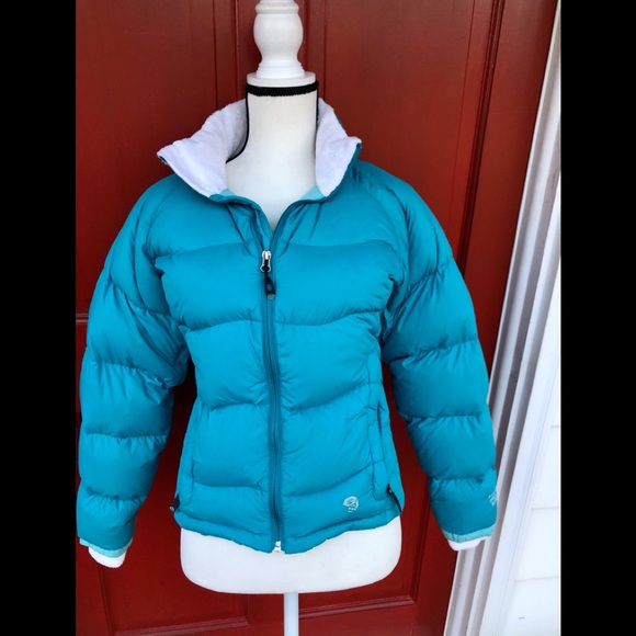 Mountain Hardwear Down Puffer Jacket Turquoise SzS - Picture 1 of 10
